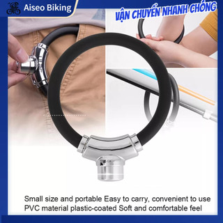 Aiseo Biking Hợp kim kẽm đen Di động Mini Ring Chống trộm An ninh Cáp thép Khóa xe đạp