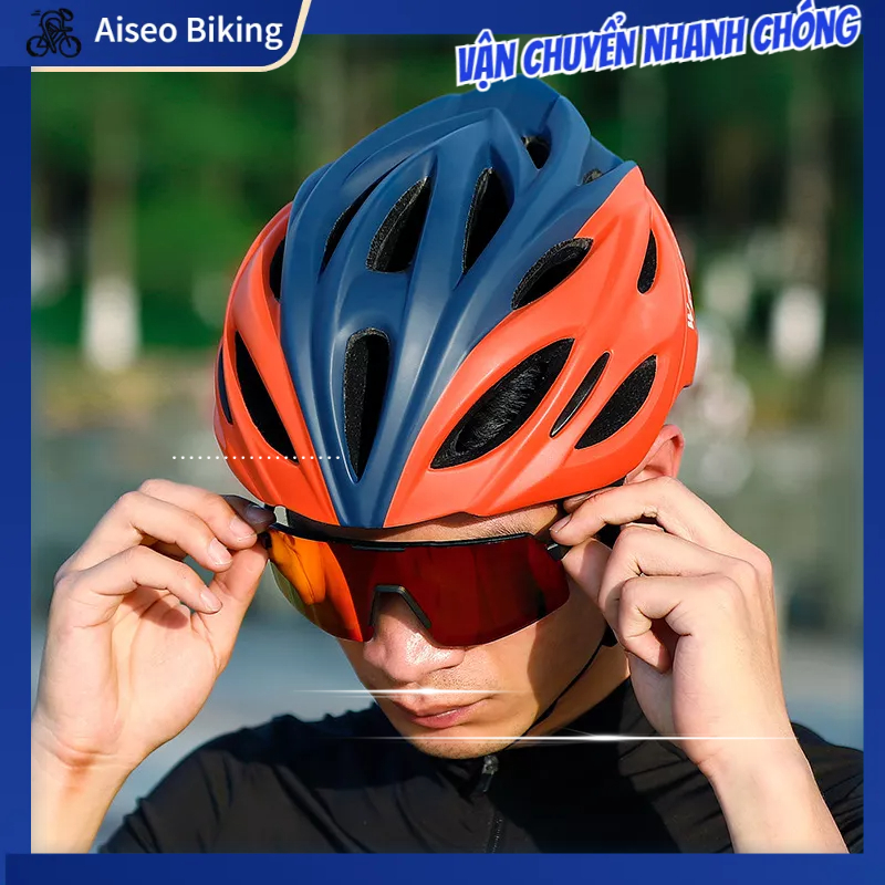 Mũ Bảo Hiểm Thể Thao Xe Đạp Vệ Đầu An Toàn EPS PC Phụ Kiện Đi Cho Nam Nữ Aiseo Biking