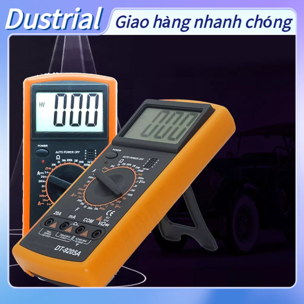 Dustrial Đồng Hồ Vạn Năng Kỹ Thuật Số Bảo Vệ Đầy Đủ Thông Minh Chống Đốt Vôn Kế Điện Máy Đo
