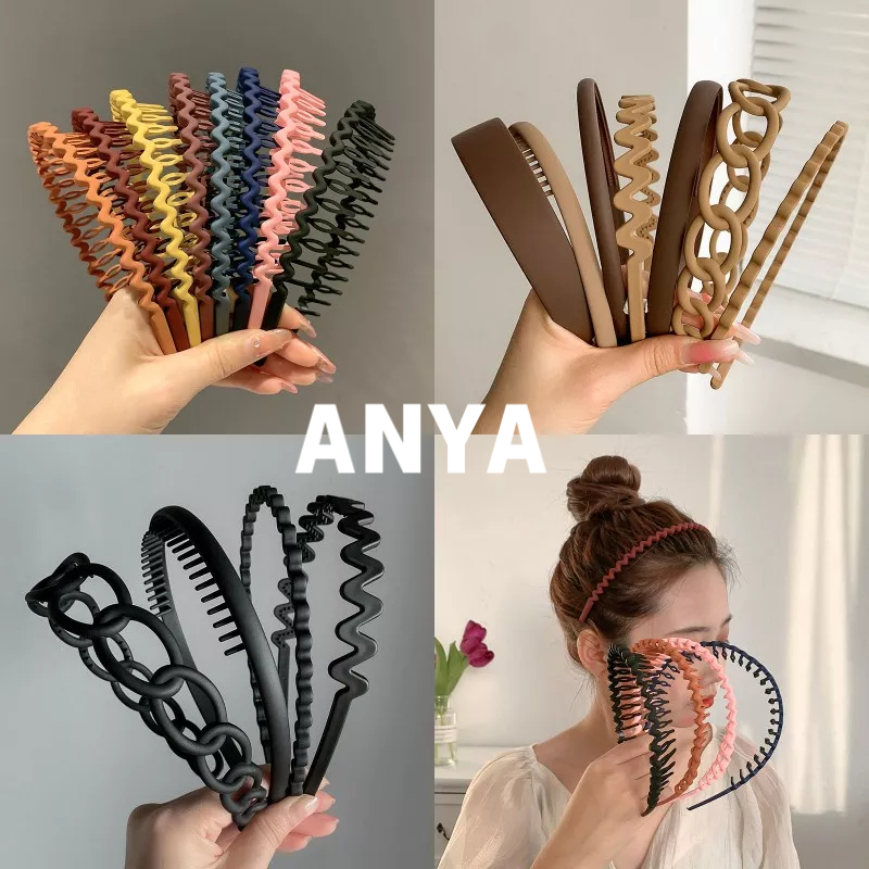 5pcs Băng Đô Cài Tóc Chống Trượt Màu Kẹo Thời Trang 2023