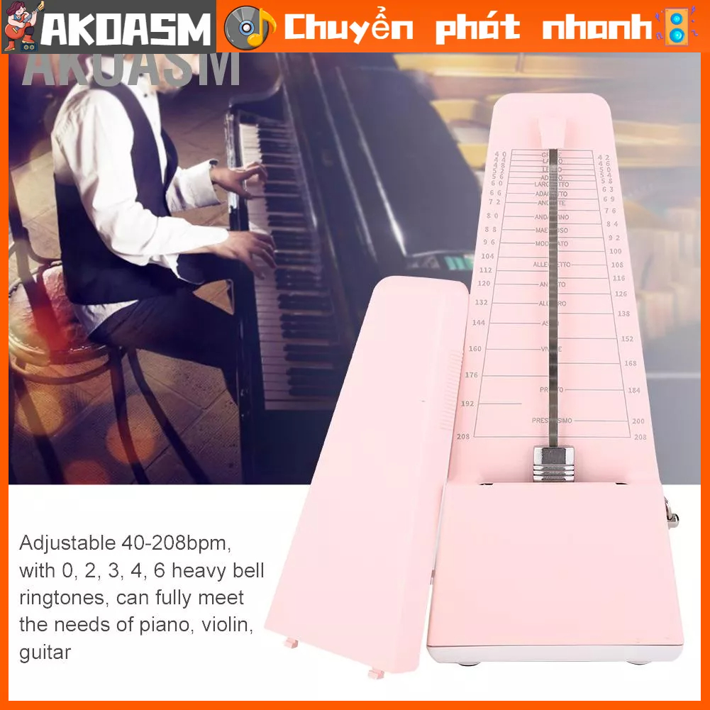 AKOASM Máy Nhịp Kim Loại Lõi Cơ Violin Đàn Piano Guitar Phụ Kiện Nhạc Cụ