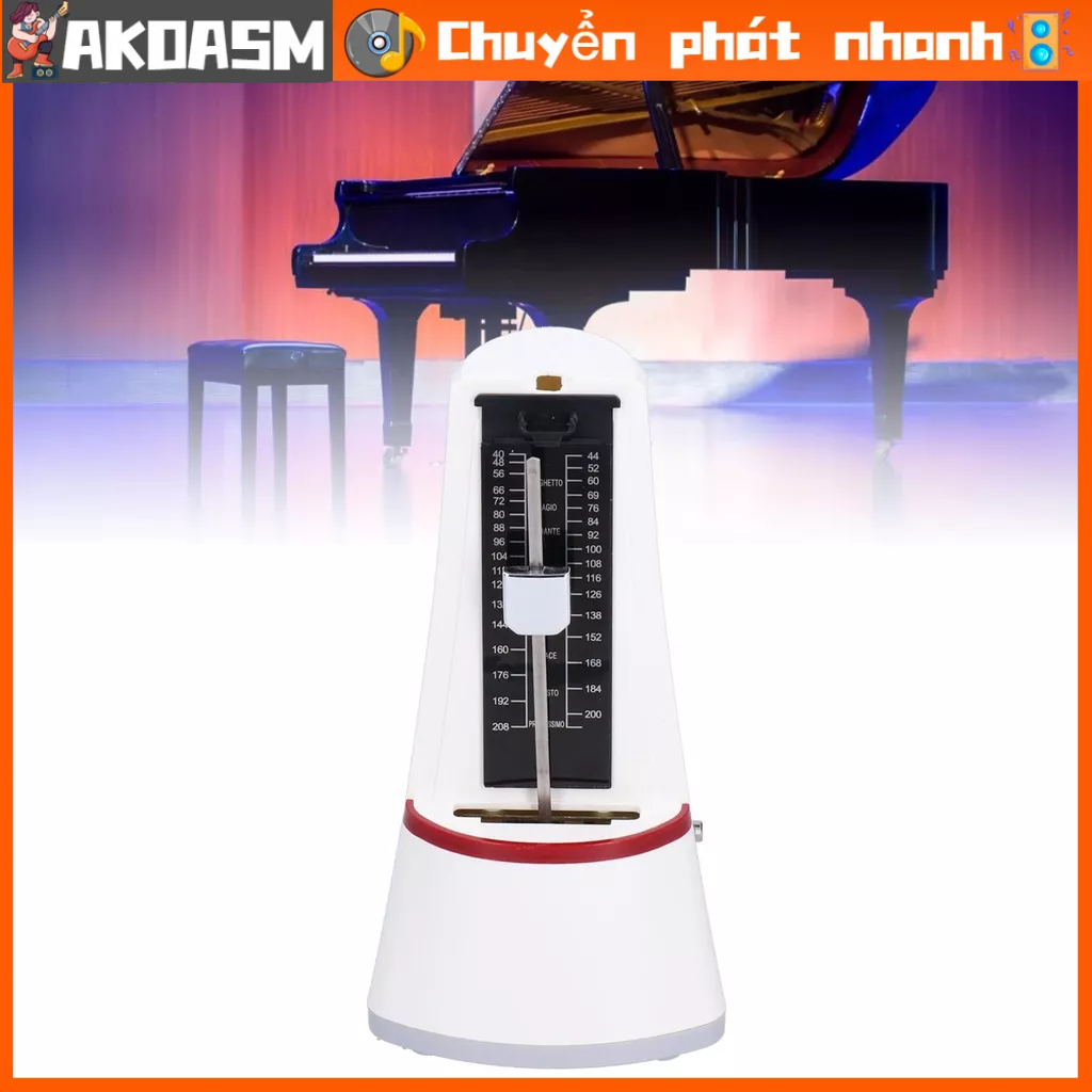 AKOASM Máy đánh nhịp cơ tiêu chuẩn Nhạc sĩ phổ thông dành cho Piano Guitar Violin Ukulele JP‑20