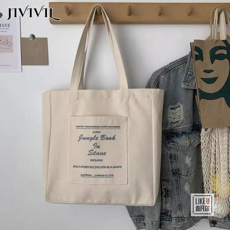 Túi vải mới của Nhật Bản dành cho nữ sinh túi xách đeo vai có sức chứa lớn Túi đeo vai sinh viên