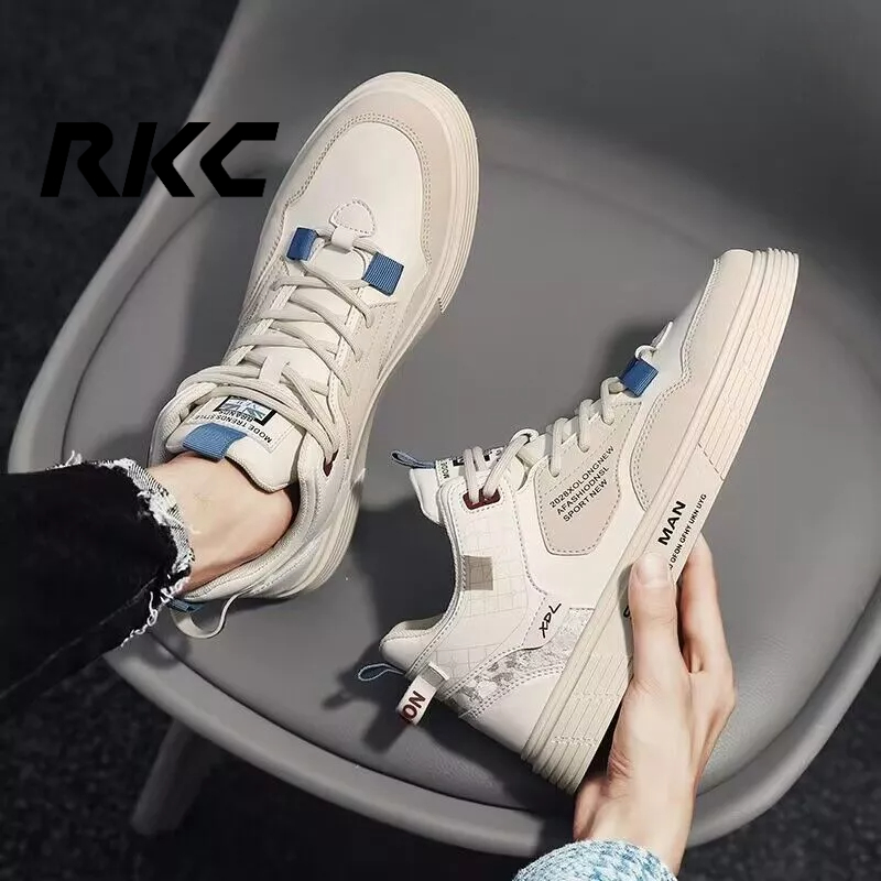 🔥Giày sneaker nam🔥Giày Thể Thao Cổ Cao Đế Bằng Phong Cách Mới Hợp Thời Trang Cho Nam RKC333