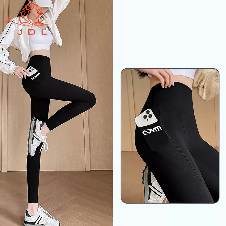 Quần Legging Thể Thao Lưng Cao Có Túi Plus