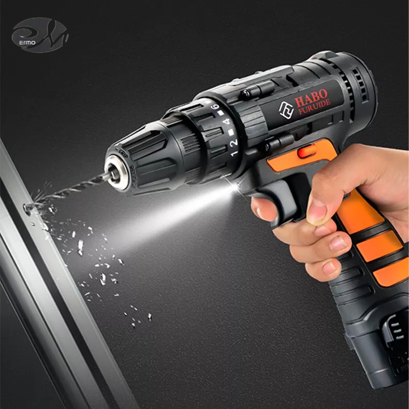 ERMO Máy Khoan Cầm Tay Đa Năng Sử Dụng Pin Lithium