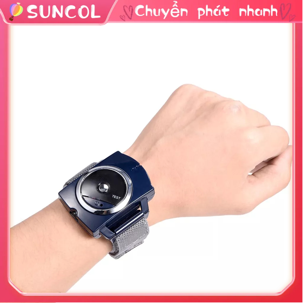 SUNCOL Thiết bị chống ngáy thông minh hồng ngoại Dây đeo cổ tay Đồng hồ phản hồi sinh học