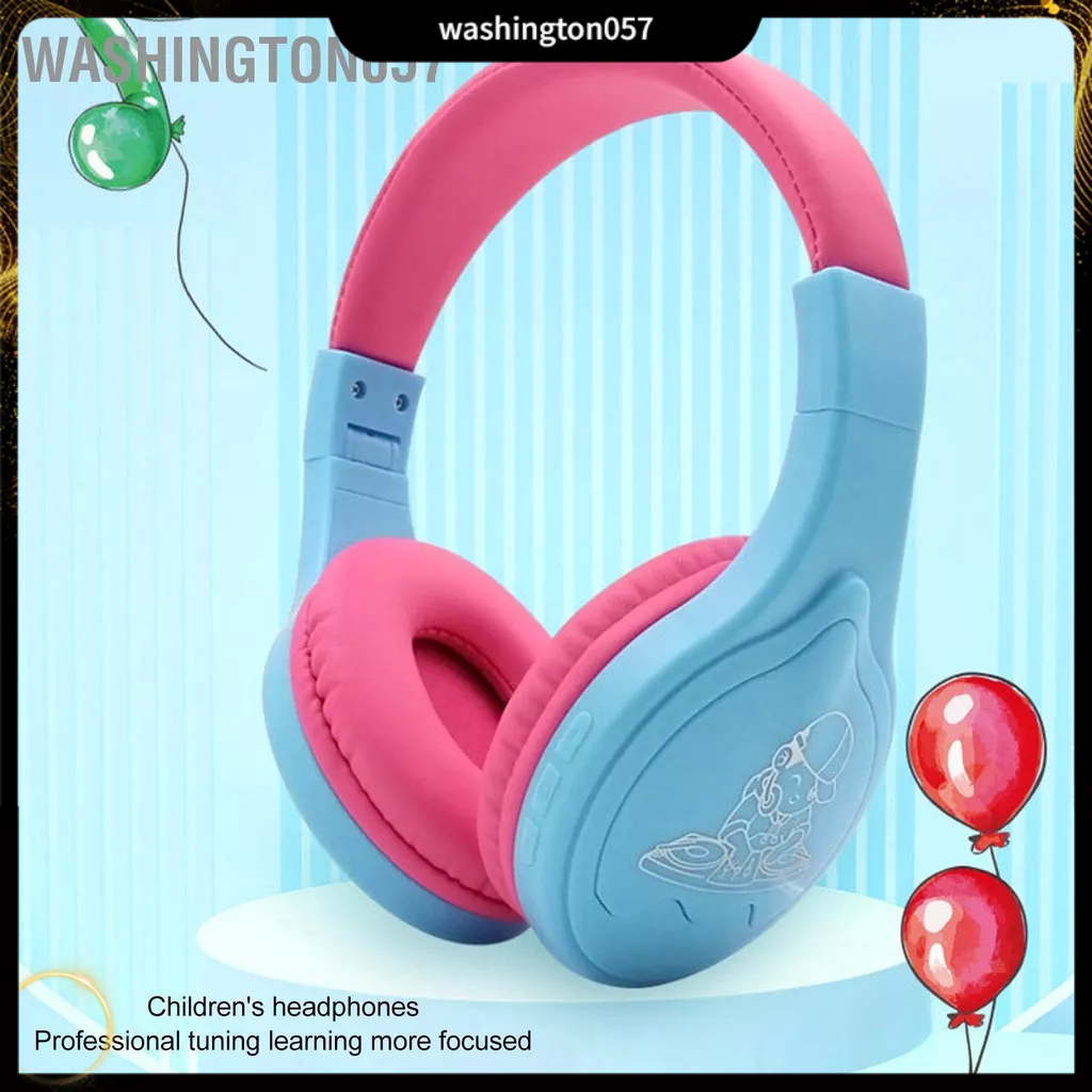 Washington057 Tai nghe trẻ em Bluetooth Giảm tiếng ồn không dây âm thanh nổi có thể gập lại dành cho để chơi game