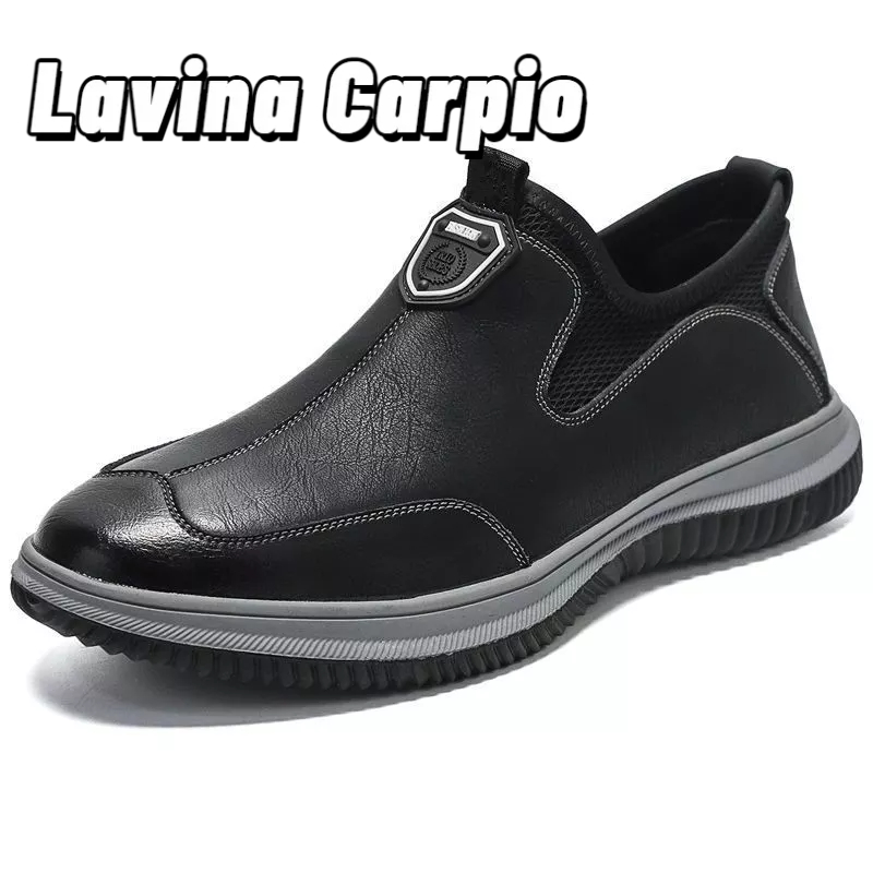 Giày Lười Da Thoáng Khí Thời Trang Cho Nam