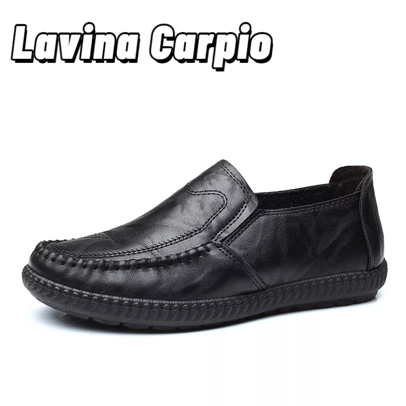 Giày lười da LAVINA CARPIO thiết kế thoáng khí thời trang cho nam