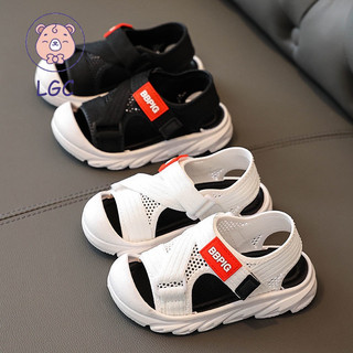 Giày Sandal Thể Thao Mùa Hè Đế Dày Chống Trượt Quai Dán Cho Bé Trai