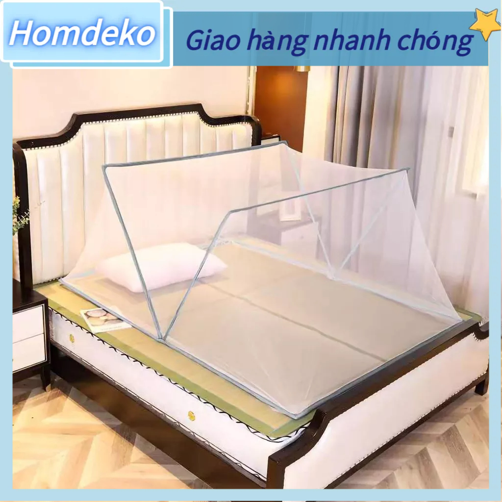Homdeko Lưới chống muỗi có thể gập lại bằng sợi polyester Lắp đặt miễn phí để sử dụng trong phòng ngủ