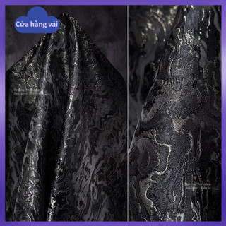Vải Jacquard Dệt Họa Tiết Gợn Sóng Màu Trơn Rộng 1.5M