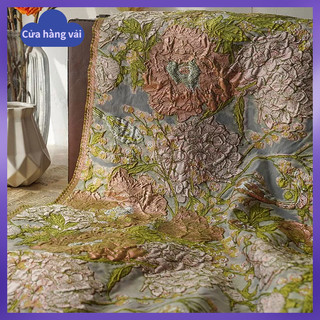 Chân Váy Tutu Vải Lụa Jacquard Dập Nổi Họa Tiết Hoa Cắt Bán Thấu Thời Trang Mùa Xuân Thu