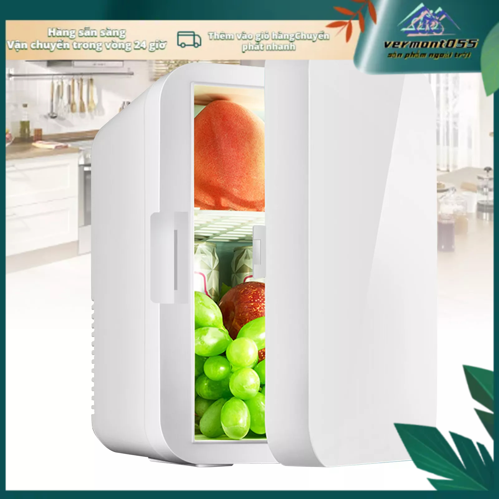 Có thể bán buôn Tủ Lạnh Mini 8L Tiết Kiệm Không Gian Đa Năng Có Phích Cắm CN 220 240V Hàng giao ngay