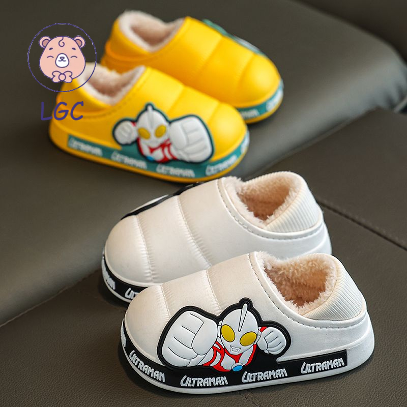 Dép Cotton Đi Trong Nhà Chống Trượt Không Thấm Nước Kiểu Hoạt Hình Dễ Thương Cho Bé Trai