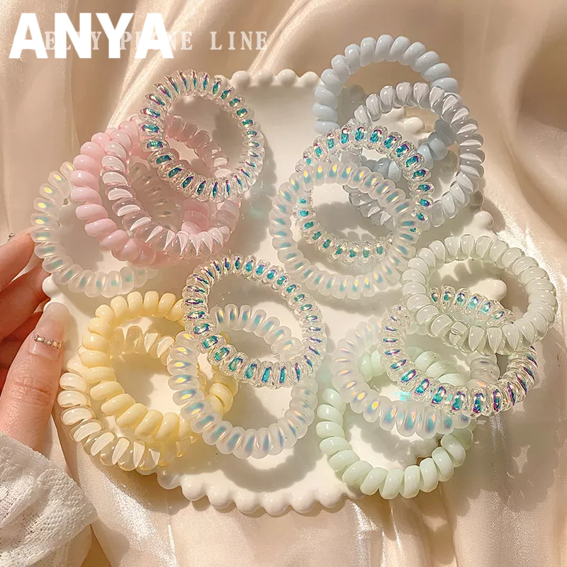 Bộ 4 Dây Cột Tóc Cao Su Co Giãn Thời Trang Mùa Hè 2023