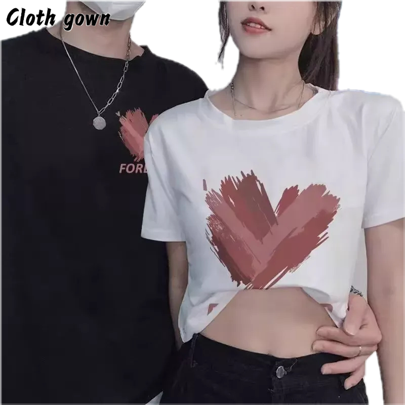 Áo Thun cotton Ngắn Tay Cổ Tròn In Họa Tiết Đơn Giản Thời Trang Cho Nam