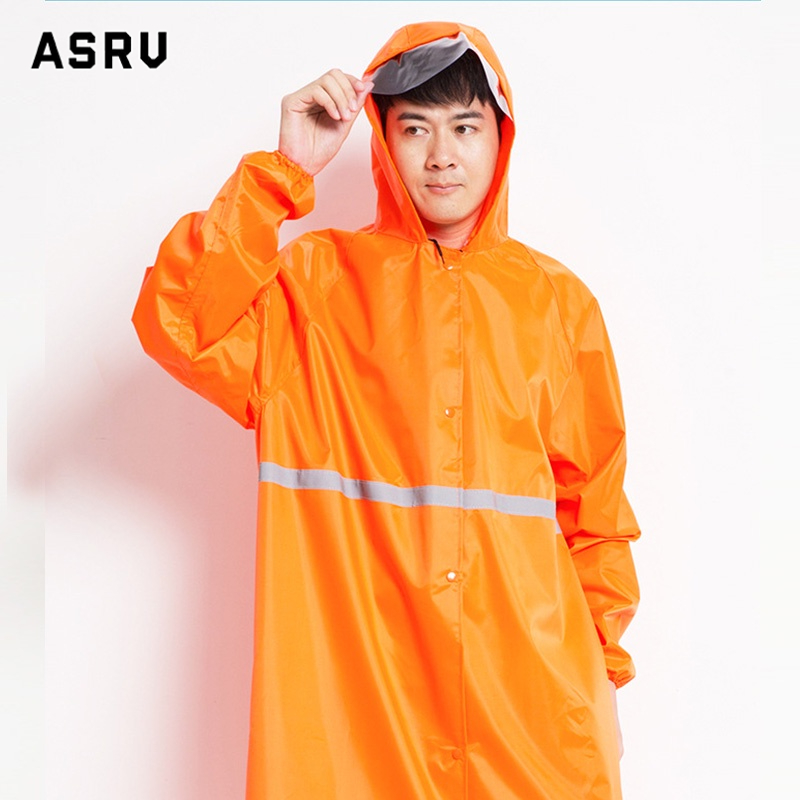 Áo mưa dáng dài ASRV có phản quang thời trang cho người lớn