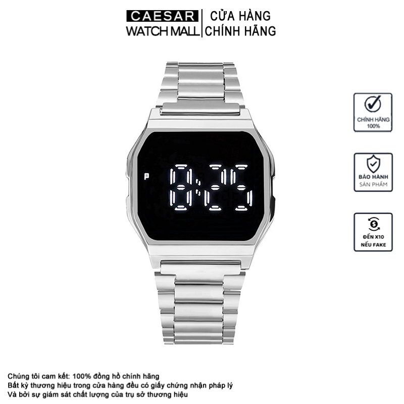 🔥🔥🔥 đồng hồ cảm ứng casio a168 đồng hồ điện tử vuông unisex đồng hồ nam nữ tráng gương dây thép