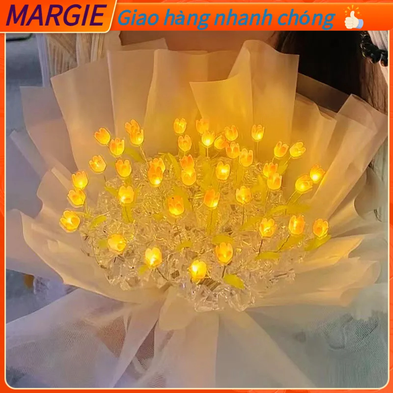 Hoa giả tulip decor trang trí, Bó Hoa Tulip Nhân Tạo Dùng Làm, Bó Hoa Tulip Nhân Tạo Được Làm Thủ Công Dùng Để Cho Bạn Gái Mẹ MARGIE C.