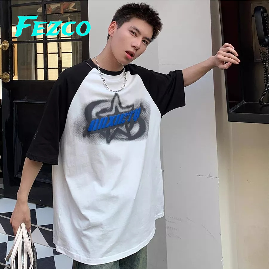 Áo Thun Tay Ngắn Cổ Tròn In Chữ Phong Cách Thời Trang Đường Phố Mỹ Cho Nam Và Nữ