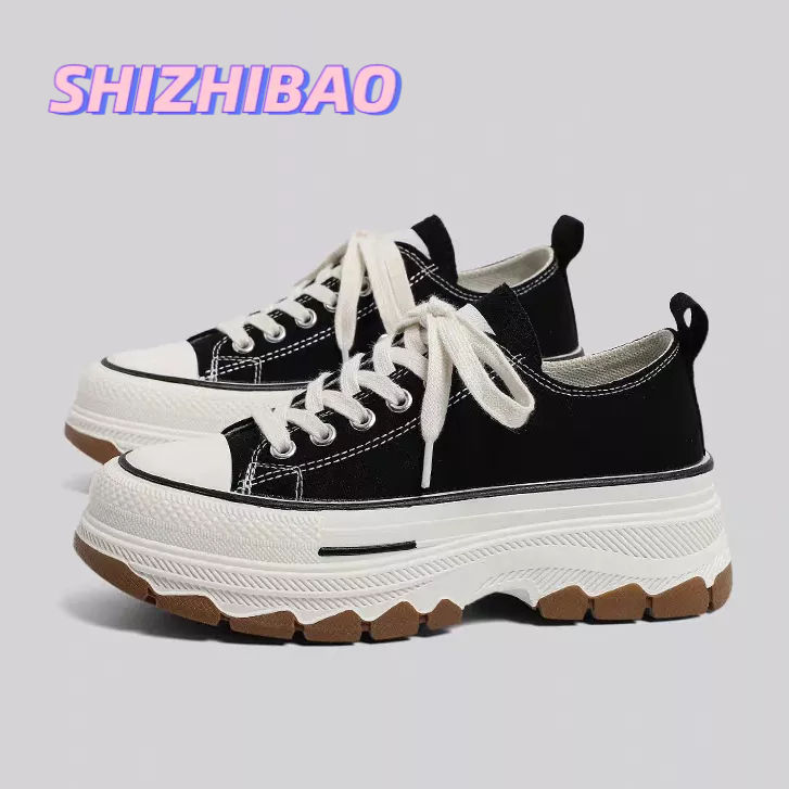 Shizhibao Giày Thể Thao canvas Đế Dày Mềm Mại Thời Trang Hàn Quốc Cho Nữ