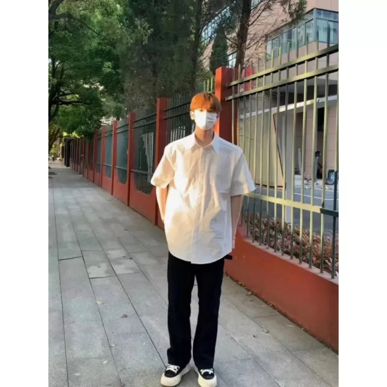 Áo Sơ Mi Cotton Tay Ngắn Dáng Rộng Phong Cách Nhật Bản Thời Trang Mùa Hè Mới Cho Nam