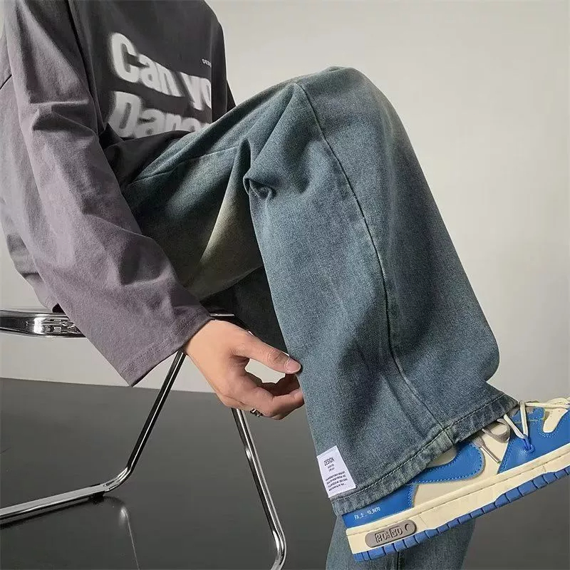 Quần Jean Rách Phong Cách Retro Đường Phố Hàn Quốc Mùa Xuân Thu Cho Nam Và Nữ