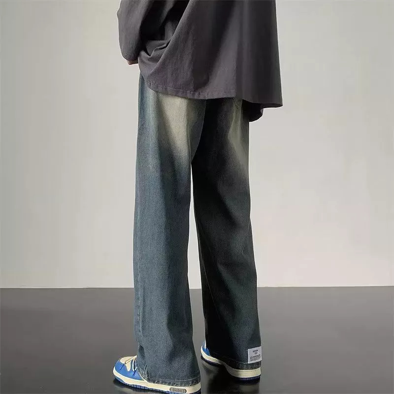 Quần Jean Rách Phong Cách Retro Đường Phố Hàn Quốc Mùa Xuân Thu Cho Nam Và Nữ