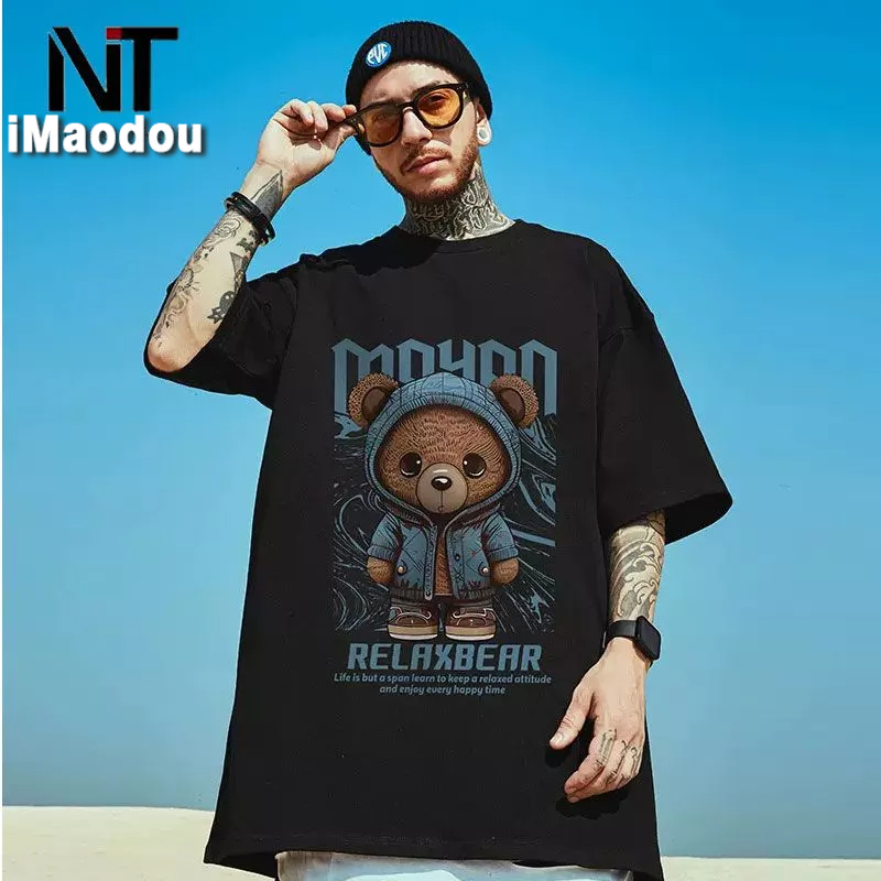 Áo Thun Tay Ngắn Dáng Rộng Plus Size Chất Liệu Cotton Cao Cấp Thời Trang Cho Nam