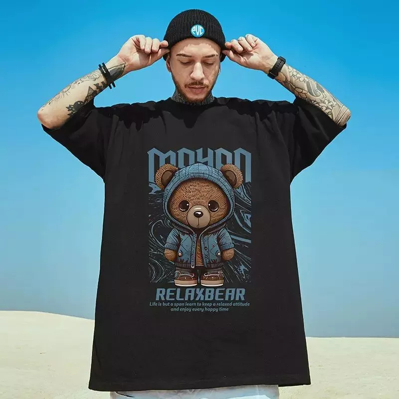 Áo Thun Tay Ngắn Dáng Rộng Plus Size Chất Liệu Cotton Cao Cấp Thời Trang Cho Nam