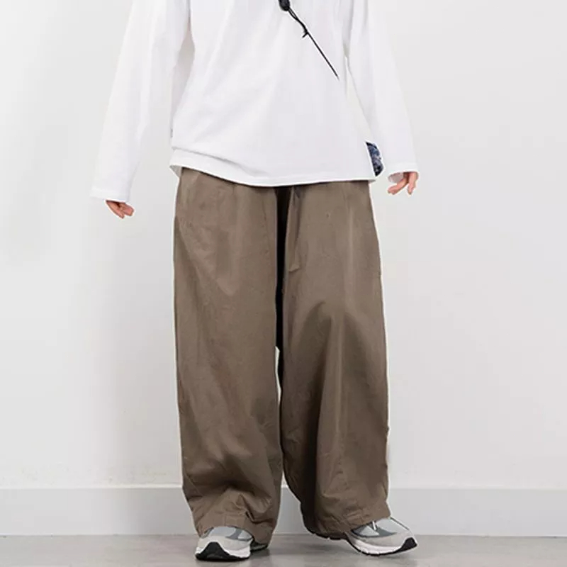 Quần Dài Ống Rộng Phong Cách Retro Nhật Bản Thời Trang Cho Nam Nữ