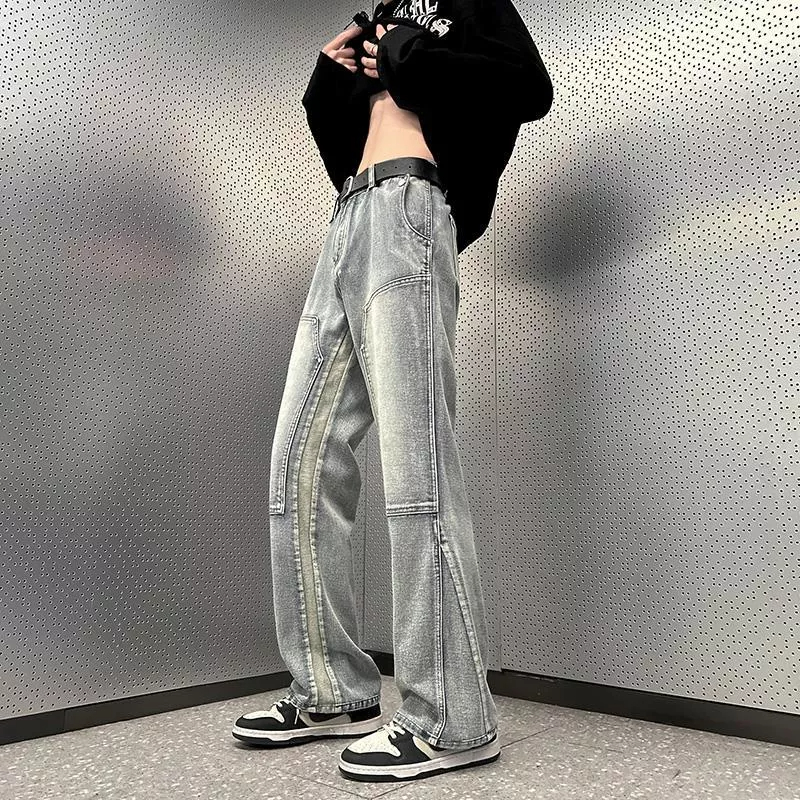 Quần Jean Dài Ống Đứng Phong Cách Mỹ Cổ Điển Thời Trang 2023 Cho Nam