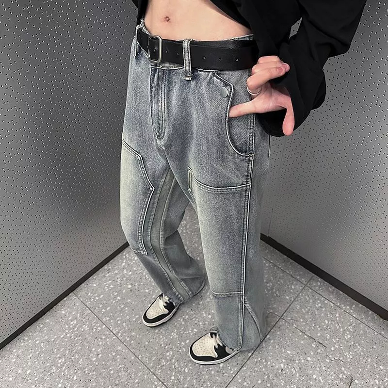 Quần Jean Dài Ống Đứng Phong Cách Mỹ Cổ Điển Thời Trang 2023 Cho Nam