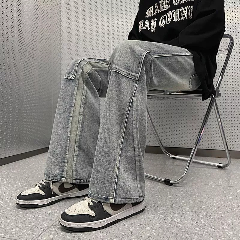 Quần Jean Dài Ống Đứng Phong Cách Mỹ Cổ Điển Thời Trang 2023 Cho Nam