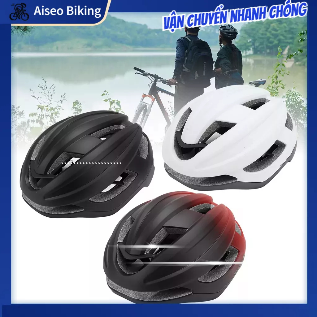 Mũ bảo hiểm đi xe đạp leo núi cực lớn, Mũ bảo hiểm xe máy - Mũ bảo hiểm có đầu lớn XXL Aiseo Biking