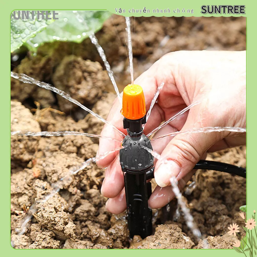 SUNTREE Hẹn Giờ Tưới Nước WiFi Điều Khiển Từ Xa Bộ Tự Động Thông Minh Cho Sân Vườn Cỏ Đen