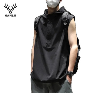 Áo Hoodie Sát Nách Màu Sắc Đơn Giản Thoáng Khí Phong Cách Thể Thao Cho Nam