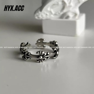 Nhẫn phụ kiện thời trang nữ, nhẫn mở chữ thập cổ điển