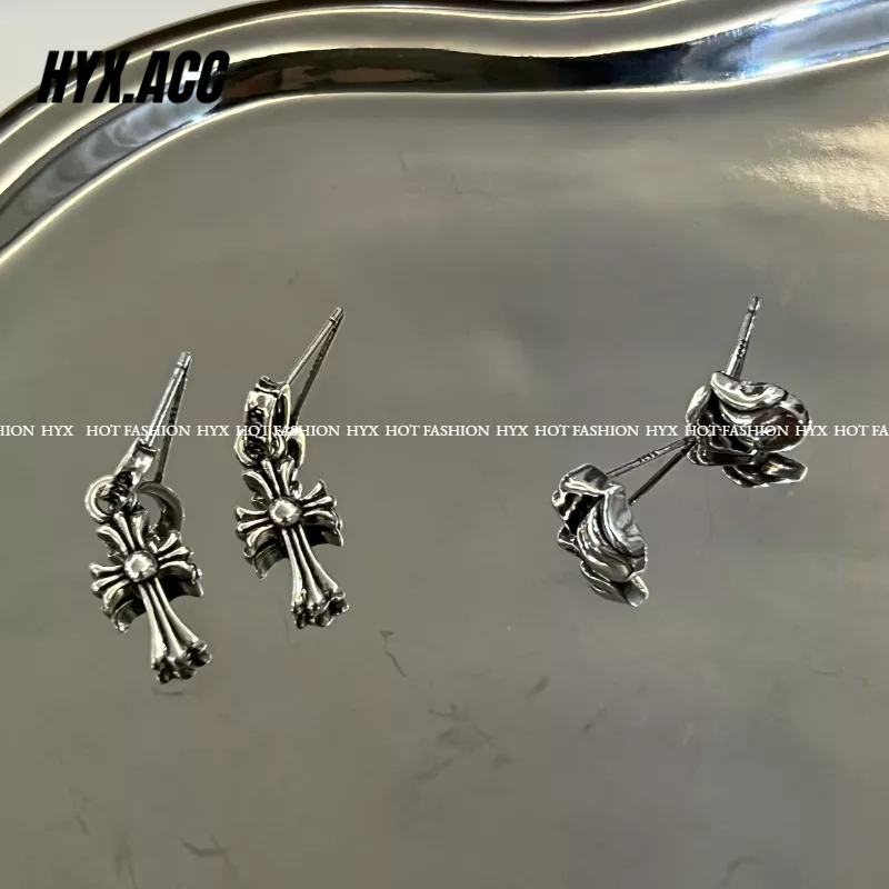 Hoa Tai Hình Thánh Giá Phong Cách retro unisex