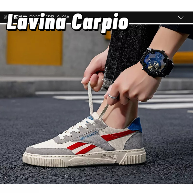Giày Thể Thao Lavina Carpio Vải canvas Thoáng Khí Phong Cách Hàn Quốc Mới Cho Nam