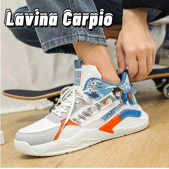 Giày Thể Thao Lavina Carpio Đế Mềm Phối Lưới Thoáng Khí Trọng Lượng Nhẹ Thời Trang Cho Nam