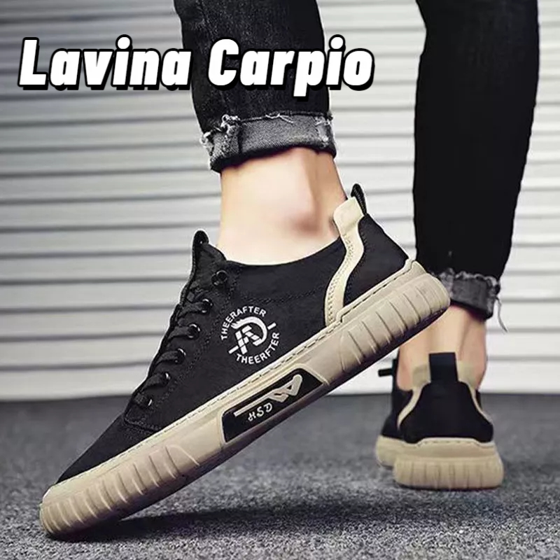 Giày Thể Thao Lavina Carpio Vải canvas Thoáng Khí Chống Trượt Thời Trang Mùa Thu Cho Nam