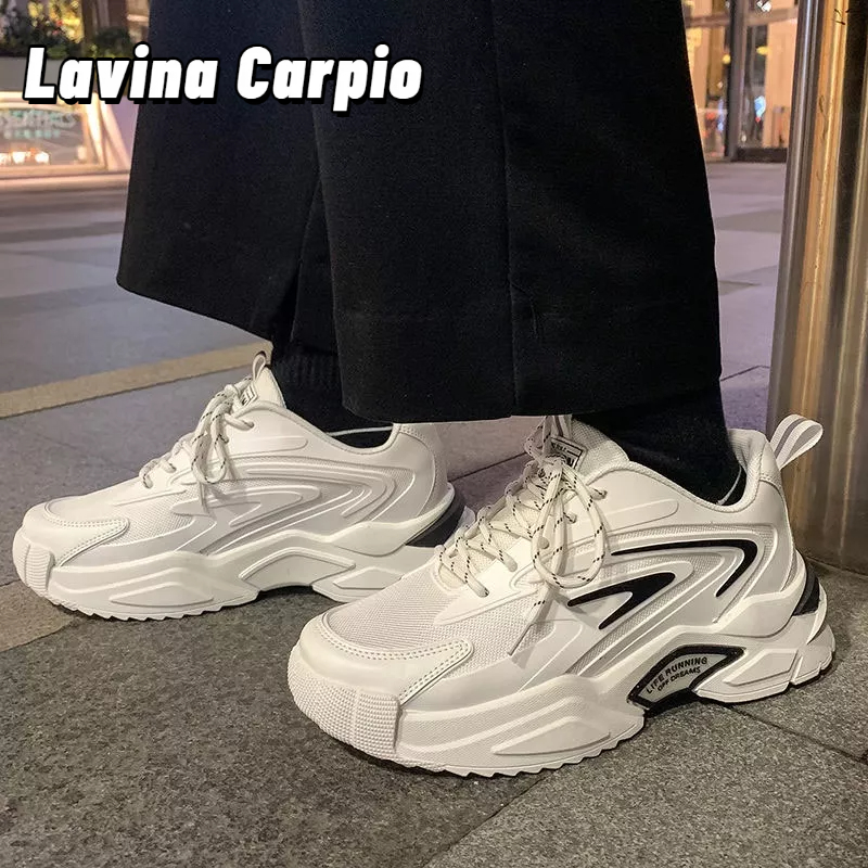 Giày thể thao LAVINA CARPIO đế dày phối lưới thoáng khí thời trang cho nam