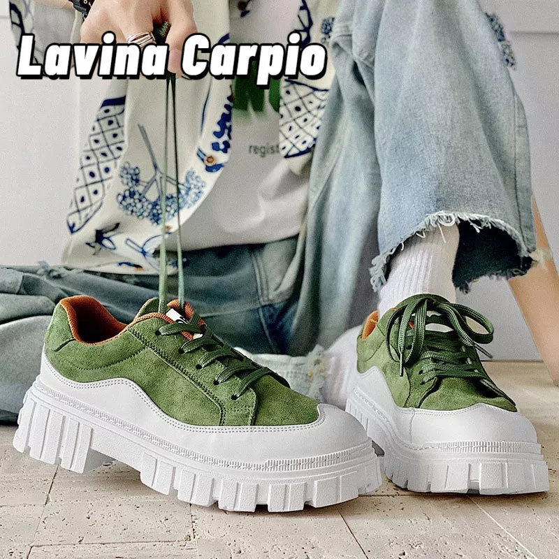 Giày Lavina Carpio Đế Phẳng Thoải Mái Phong Cách Mới Cho Nam