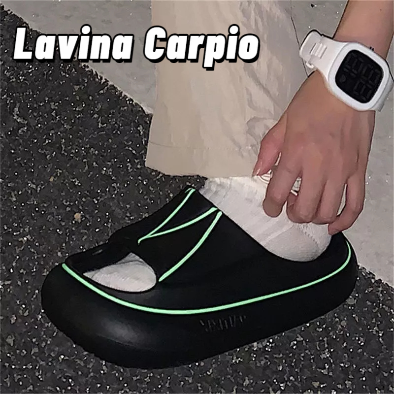 Dép Lavina Carpio eva Dày Dặn Dạ Quang Chống Trượt Chống Mùi Thời Trang Sáng Tạo Cho Cặp Đôi