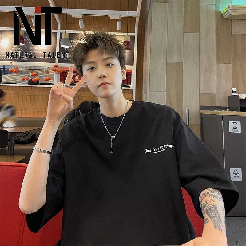 Áo Thun Cotton Ngắn Tay Thời Trang Mùa Hè Cho Nam