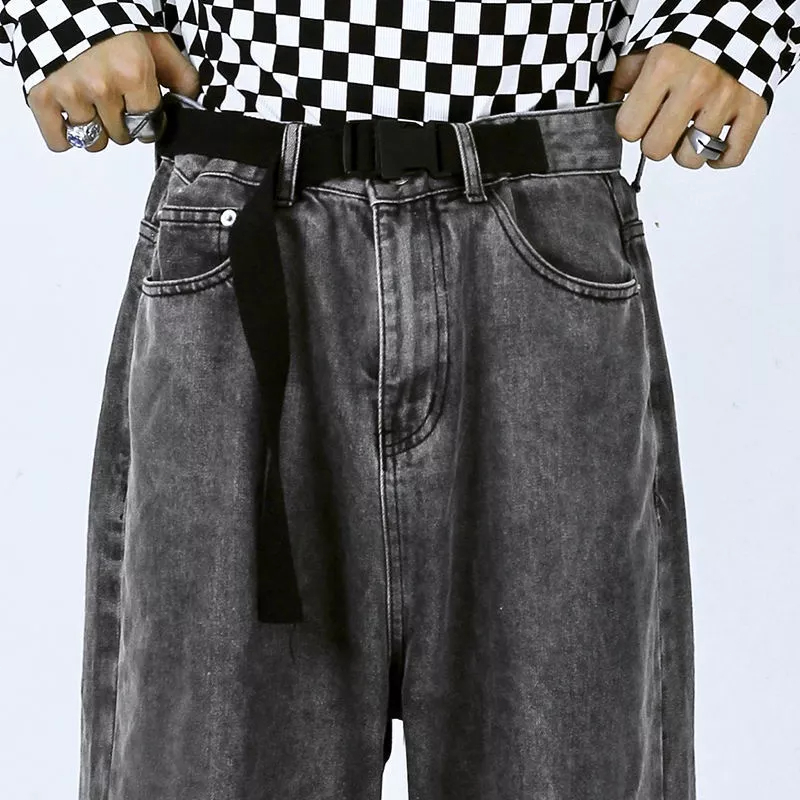 Hàng Mới Về Mới Quần Jeans Dài Ống Rộng Thời Trang Cho Nam Nữ