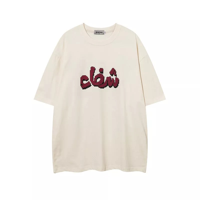 Áo Thun Tay Lỡ Dáng Rộng 240g Chất Liệu Cotton Nguyên Chất In Họa Tiết Phong Cách Hip Hop Thời Trang Cho Nam